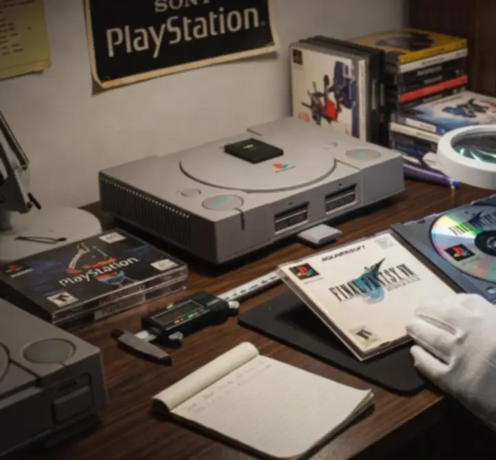 Szczegółowa inspekcja stanu pudełka i płyty gry PS1